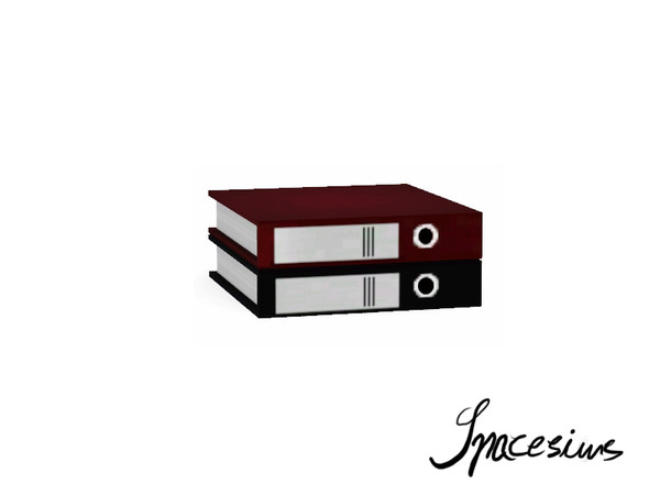 Sims 3 — Hampton living room - Horizontal folders by spacesims — Assorted, horizontal folders with important papers in