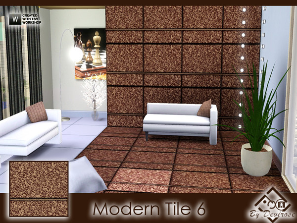 Sims 3 — Modern Tile 6 by Devirose — Sophisticated and modern,created with Tsr Workshop and EA Pattern Tool,base game