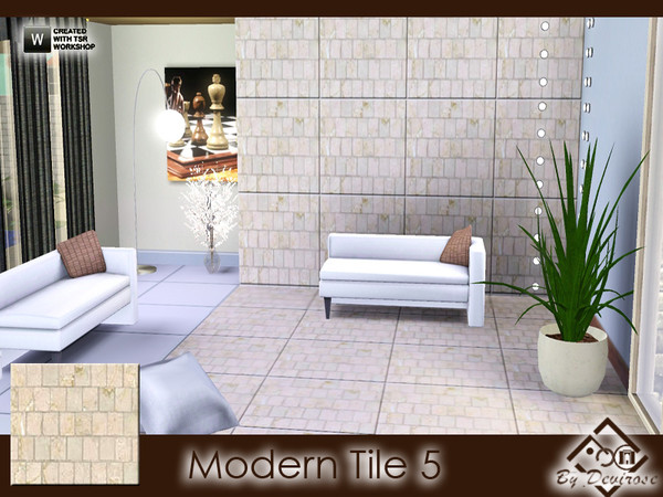 Sims 3 — Modern Tile 5 by Devirose — Sophisticated and modern,created with Tsr Workshop and EA Pattern Tool,base game