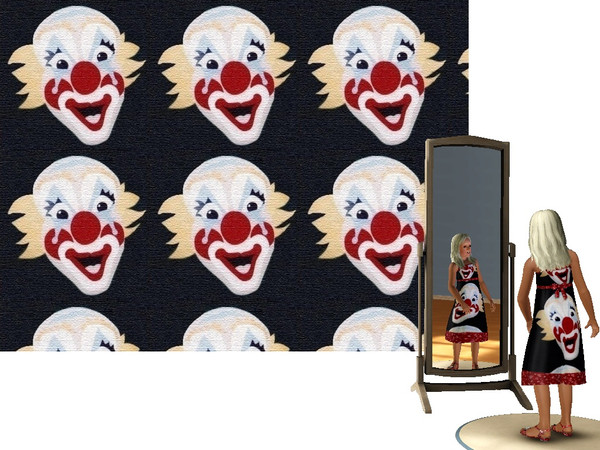 Sims 3 — Clown Carpet by Lorah — These happy patterns are perfect for teen, children and baby's room. Large smiling clown
