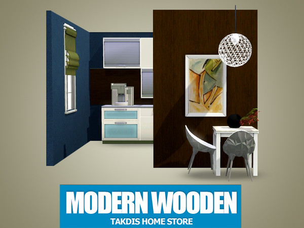 Sims 3 — Modern Wooden 5 by Takdis — Modern Wood Pattern for a stylish room design. You can beautify your houses and your