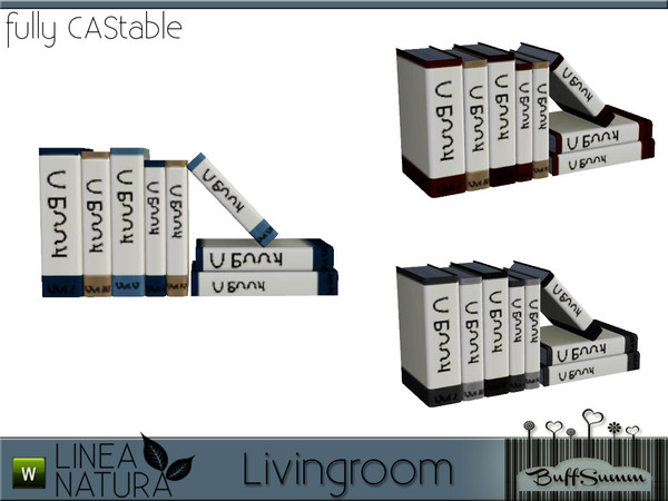 Sims 3 — Linea Natura Living Books A by BuffSumm — Part of the *Linea Natura Series - Living* ***TSRAA***