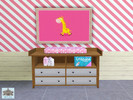 Sims 3 — painting nursery 4 by nijl — This is a painting with a signed giraffe on. This painting fits very nicely into a