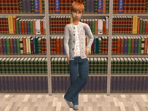 Sims 2 — Boys 3P Outfit Set - white by zaligelover2 — A 3-piece outfit for boys.