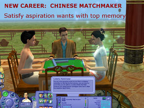 Sims 2 — New Career:  Chinese Matchmaker by eliseluong2 — A Chinese traditional match making career that has been exited