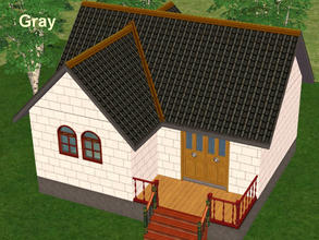 Sims 2 — A Set of 4 Two-Tone Roofs - 2 by eliseluong2 — Four beautiful two-tone roofs for beautiful houses. These are