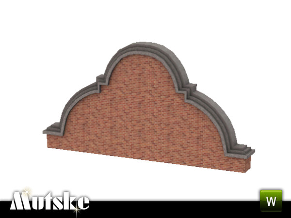 Sims 3 — Dutch facade Gouda 7x1 by Mutske — Dutch facade to decorate your sims houses and roofs, to create a dutch look.