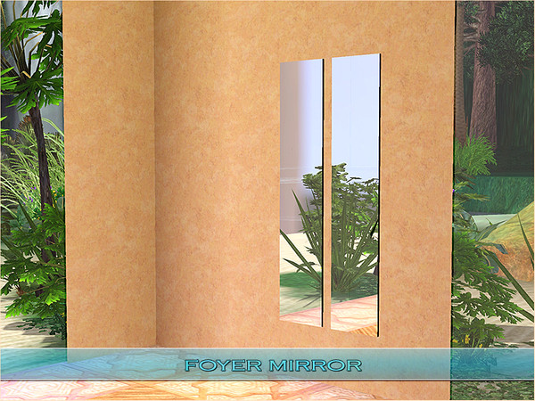Sims 3 — Foyer Mirror by Playful — A decorative essential foyer mirror designed with clean lines.