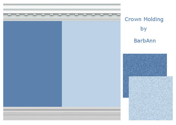 Sims 2 — Crown Molding - Carpet Set 2 by BarbAnn — Crown Molding - Carpet Set 2