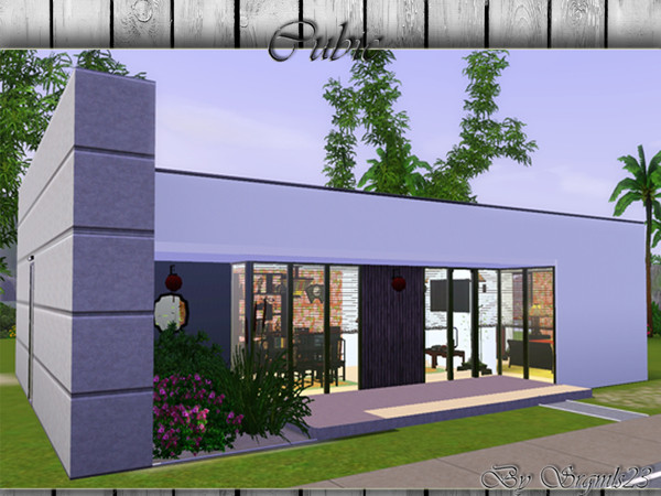 Sims 3 — Cubic by srgmls23 — A modern house with simple architecture for your sims who like to live in touch with nature!