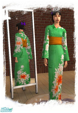 Sims 2 — Maxis Kimono Recolour by luvs10s — A recolour of the Maxis kimono that came with the Bon Voyage Expansion pack.