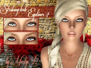Sims 3 — Striking Look Eye Liner 2  by MartyP — This is my second eyeliner. Please do not re upload my creation as your