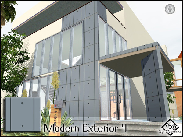 Sims 3 — Modern Exterior 4 by Devirose — Minimal lines,for exterior design.Base Game Compatible,no need EP,created with