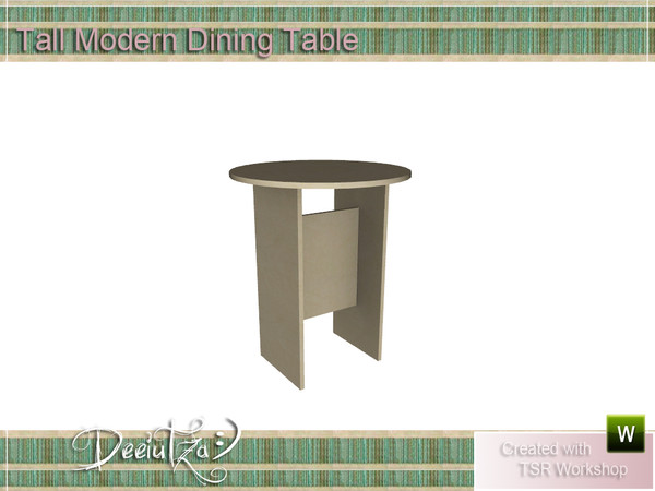 Sims 3 — Tall Modern Dining Table by deeiutza — By deeiutza @TSR