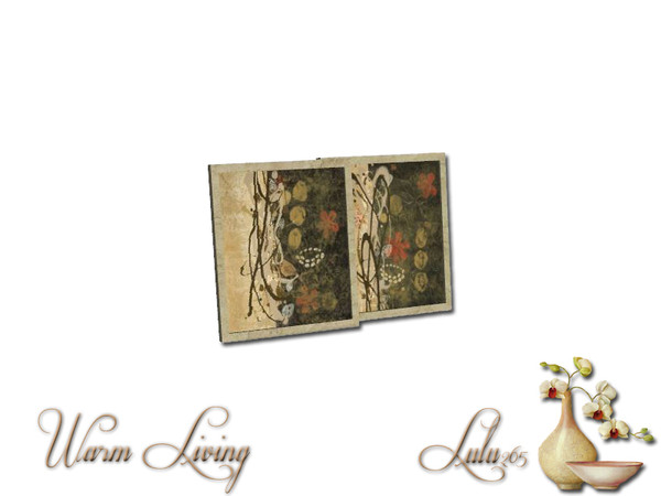 Sims 3 — Warm Living Decor Small Pictures by Lulu265 — Part of the Warm Living Set Frame is CAStable Made by Lulu265 for