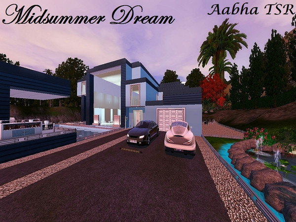 Sims 3 — Midsummer Dream  by Aabha2 — Midsummer Dream is a Modern Vacation Home to drive away the hot summer days of our