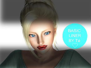 Sims 3 —  by TeandSims2 — Basic eye-liner flick, for teen and up, female only. Hope you like :3