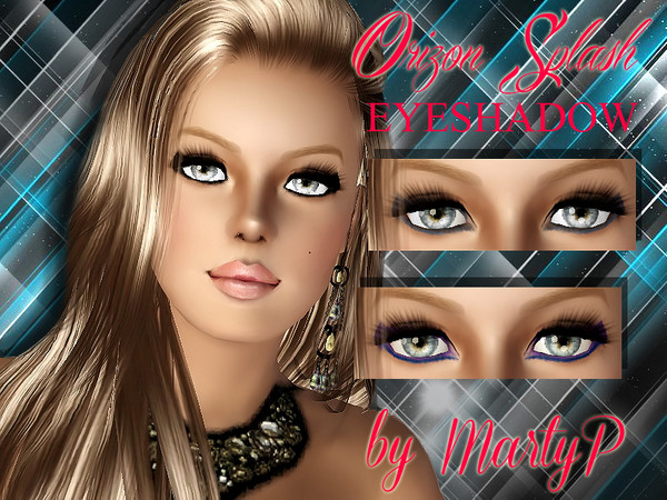 Sims 3 — Orizon Splash Eyeshadow by MartyP — Please do not re upload as your own. CAS and launcher thumbnail included.