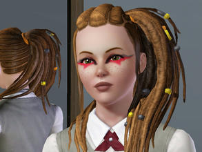 Sims 3 — DysFunked Eyeliner by becibear — A quirky, dysfunctional-style eyeliner for teens to elders. Hitting a rave?