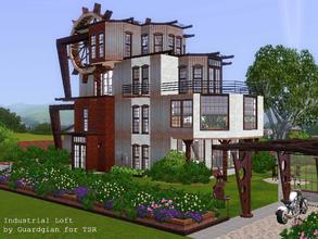 Sims 3 — Industrial Loft by Guardgian2 — An old factory transformed into a loft house featuring 3 bedrooms (a master