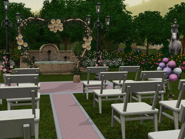 Sims 3 — Wedding Park by littlelabrador2 — Looking for a beautiful wedding venue that you can customise? This is for you.