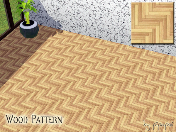 Sims 3 — Wood Pattern by pipapoi2 — A wood pattern in fishbone design I hope you like it :)
