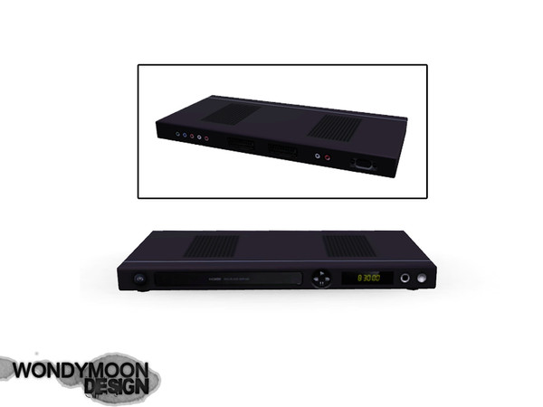 Sims 3 — Samarium DVD Player by wondymoon — - Samarium Living - DVD Player - wondymoon@TSR - Jun'2013