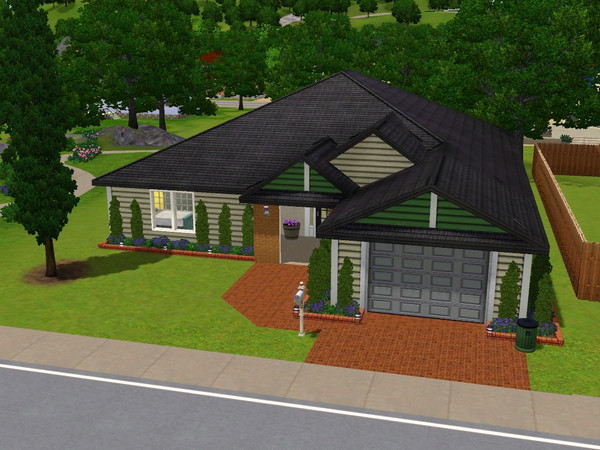 Sims 3 — Simplicity by khunte2 — This simple family home features 3 beautifully decorated bedrooms and 2.5 bathrooms.