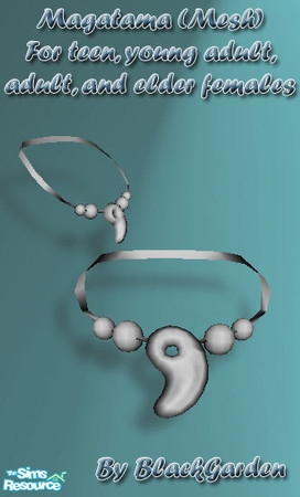 Sims 2 — Mesh - BG_ufAccessoryMagatama_Sep07 by BlackGarden — The mesh for my magatamas. This mesh file includes the