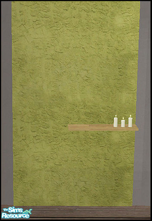Sims 2 — Couchpotato - deco wall by steffor — with animated candles