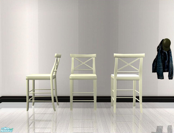 Sims 2 — PB Bar - Barstool - recolor cream by ShinoKCR — 