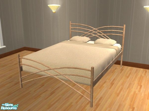 Sims 2 — Rainbow Double Bed Frame - Brown Marble by lym — Part of my Marble Rainbow Double Bed Frame set. My white