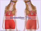 Sims 3 — Summertime Fun by Cazarella — A cute little playsuit for your female adult sims. 2 versions included in the Sims