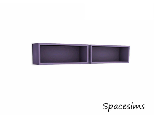 Sims 3 — Lilith teen room - Two shelves by spacesims — Simple shapes and clean lines make for modern shelves, just like