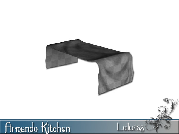 Sims 3 — Armando Kitchen Table Runner by Lulu265 — Part of the Armando Kitchen Set Fully CAStable Made by Lulu265 for
