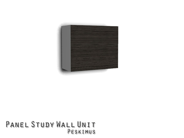 Sims 3 — Panel Study Wall Unit by peskimus — Modern wall unit for your Sims!