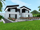 Sims 3 — Modern Beach Villa by gox352 —  Modern Beach Villa with 3 bedrooms, 2 bathrooms, large living room, kitchen,
