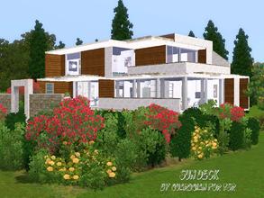 Sims 3 — Sun Deck  by Guardgian2 — 2 bedrooms, 1 bathroom, kitchen, living room, dining room, study and a large pool are