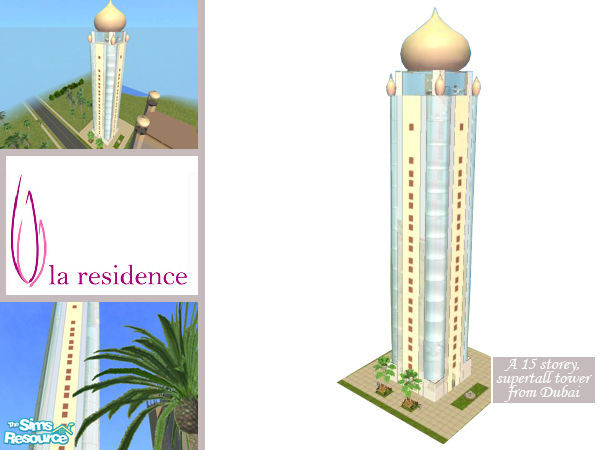 Sims 2 — La Residence by senemm — La Residence is a typical piece of the modern arabian architecture. With 15 floors it