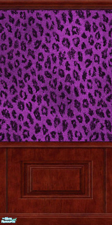 Sims 2 — Purple Leopard Boards by JibJib — Imported from the ancient city of Leoparopia these wallpapers are a must for