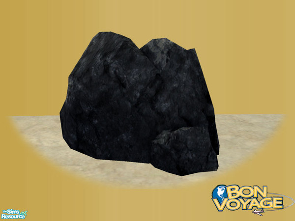 Sims 2 — Maxis Medium Boulder - Mesh by Shakeshaft — Part of a set of hidden Maxis Rocks, ideal for creating beach rock
