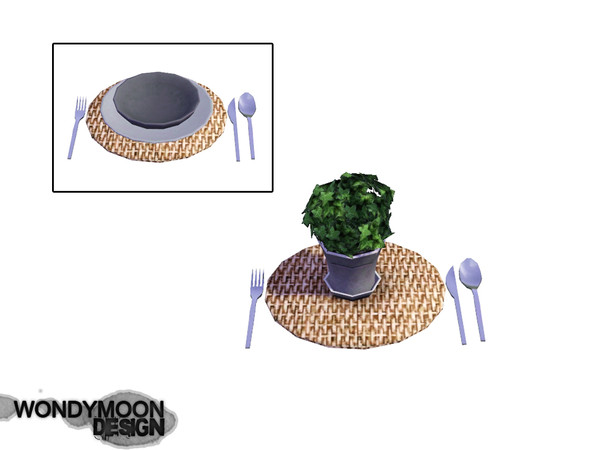 Sims 3 — Samarium Placemat by wondymoon — - Samarium Dining - Placemat - wondymoon@TSR - Jul'2013