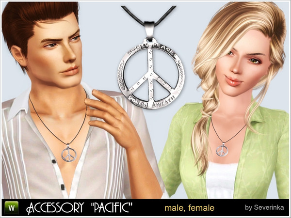 Sims 3 — Accessories Pacific by Severinka_ — Accessories Pacific for men and women. Sign of the Pacific - a symbol of