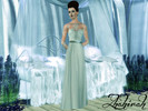 Sims 3 — Lace Wedding Gown by Zhahirah — A classic wedding gown with sheer lace.