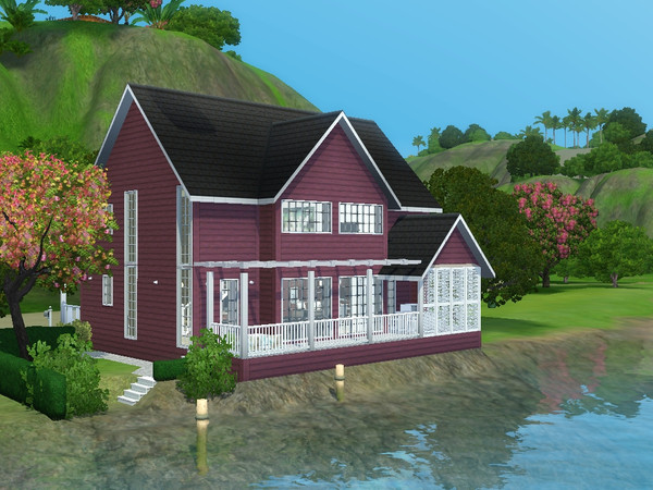 Sims 3 — Lopez by dorienski — A cosy beach house with open-plan living, dining and kitchen area, laundry room, spacious