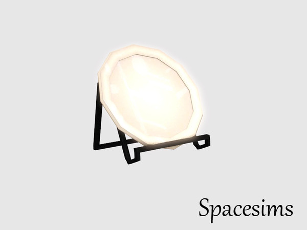 Sims 3 — Cremona dining room - Plate by spacesims — A modern plate on a shiny stand. This is a perfect decoration for
