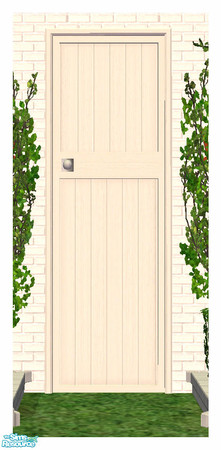 Sims 2 — BH Door - No Glass 1Tile DIAGONAL by simtomatic — This object requires the Beach House Shuttered Window 2Tile.