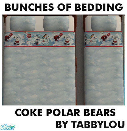 Sims 2 — TL - Kids Bedding Cola Polar Bears by TabbyLou — Cola/Coke Polar Bears in Bunches of Beddings, Group 12 of 12
