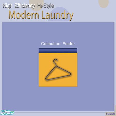 Sims 2 — Modern Laundry Extras Collection Folder by Cashcraft — Collection Folder for the Modern Laundry Extras Set :)