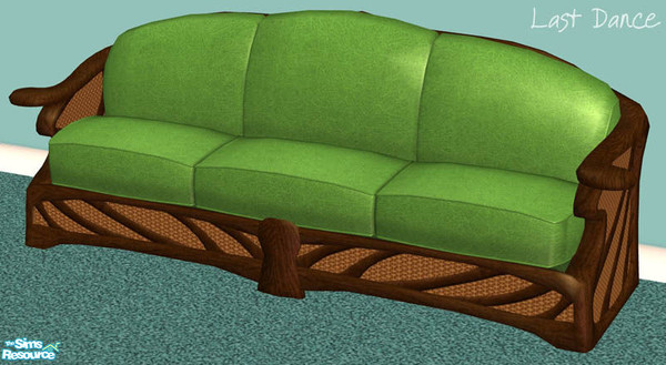 Sims 2 — Seascape Solid Green Couch Cushions by LastDance — Vibrant green cushions. Couch frame posted separate. No EP